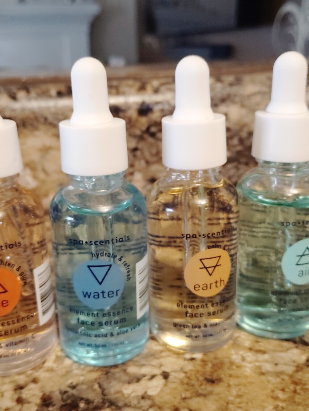 Fire water Earth and Air hydrating facial serum. Set of four $15 - Picture 3 of 5